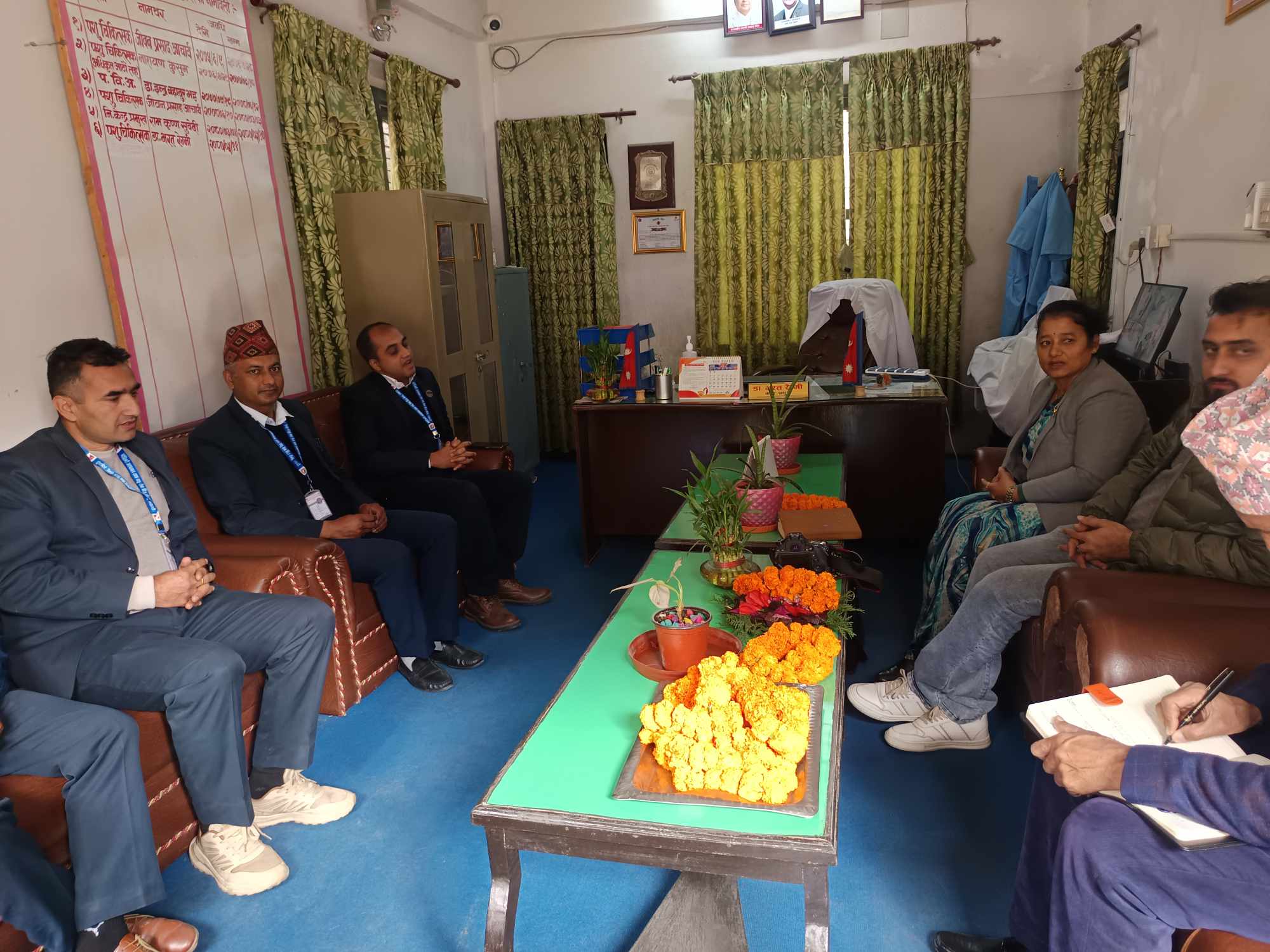 मा कृषि मन्त्री पद्मा जि सि श्रेष्ठ ज्यू बाट कार्यालयको अनुगमन